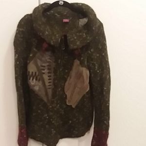 SAVE THE QUEEN Vintage zipped cardigan in unique design - RARE - NEW